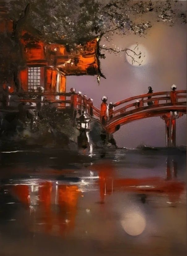 ArteDiAlina.com painting: Japanese feeling